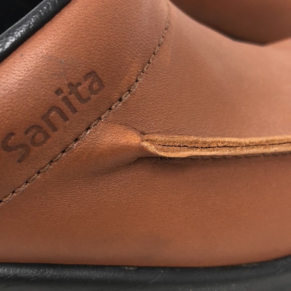 Sanita Danish Mule Brown Leather Clog Made in Poland Size 41 Size 10 - Picture 9 of 9